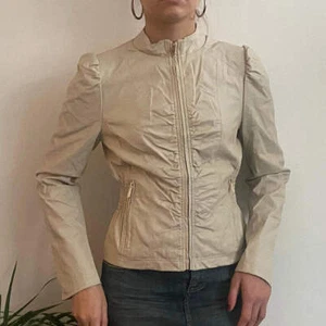Nuna Lie Jacket - Small Cream Leather - Bild 1 von 9