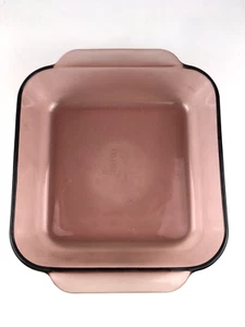 Pyrex Cranberry Glass Square Baking Dish 8x8x2 Pink Glass Purple Pretty 2QT 2L - Picture 1 of 4