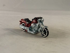 Hot Wheels Harley Davidson Fat Boy 2012 New Models Red MC3s - Picture 1 of 5