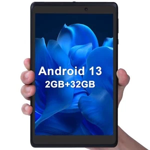 Tablette 8 Pouces avec Protecteur d'écran lumière Bleue/Android 13/2Go de Ram... - Photo 1/7