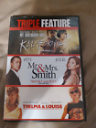 Brad Pitt Triple Feature (DVD, 2008) Kalifornia Mr & Mrs Smith Thelma & Louise