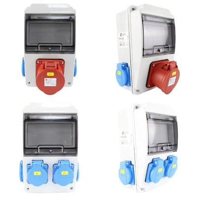 EWH-SHOP Stromverteiler Baustromverteiler CEE Kraftstrom Wandverteiler Strom Verteiler