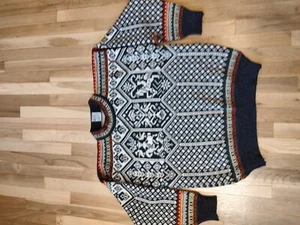 Vintage Dale Of Norway Lillehammer Olympics 100% Pure Wool Sweater Size L - Picture 1 of 3