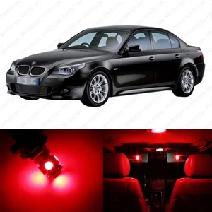 Paquete de 19 luces interiores LED rojas para BMW Serie 5 M5 E60 2004-2010 + HERRAMIENTA - Imagen 1 de 7