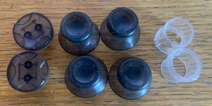 XBOX 360 Ersatzteile transparent durchsichtig Thumbpads (4x) und D-Pad (2x) - Bild 1 von 2