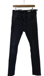AllSaints Jeans Faded Black Cigarette Style Ripped Damen Stretch W34 L32 Inch  - Bild 1 von 8