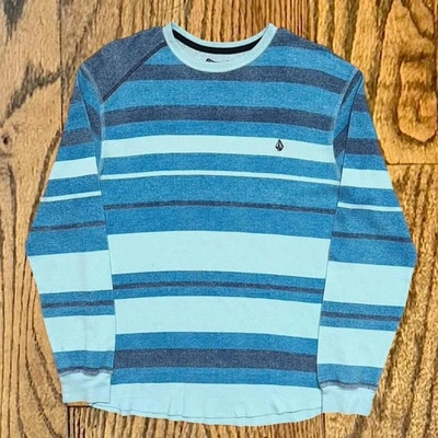 Volcom Skateboarding Striped Long Sleeve Waffle Knit Shirt  - Image 1 of 4
