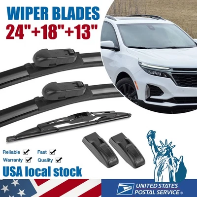 NEW 24" 18" 13" Windshield Wiper Blade Set Fits For Chevrolet Equinox 2012-2023 - Image 1 of 4