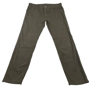 Outerknown Pants Mens 34 Olive Green Corduroy Organic Cotton Fair Trade Casual - Picture 1 of 14