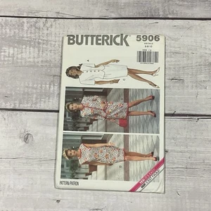 Butterick 5906 Sewing Pattern Dress Sleeveless Straight Jacket Size 6-10 UNCUT - Picture 1 of 3