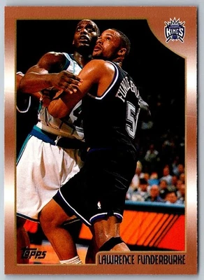 1998 Topps Lawrence Funderburke #117 Sacramento Kings Basketball Card - Image 1 of 2
