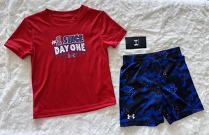 UNDER ARMOUR Toddler Boy's T-Shirt and Shorts Outfit, 2-piece set - Picture 1 of 7