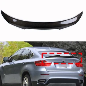 Alerón trasero de fibra de carbono real para BMW X6 E71 X6M 2008-2014 brillante - Imagen 1 de 10
