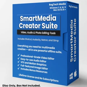 Complete Video Creation Suite. Audio, Video, After Effects, Photo Editing on DVD - Picture 1 of 7