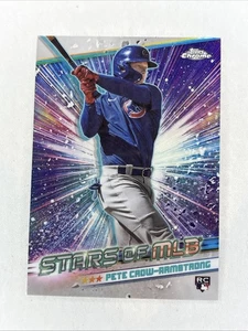 2024 Topps Chrome Pete Crow-Armstrong Stars Of The MLB CSMLB-25 Rookie RC - Picture 1 of 2