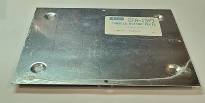 BUD INDUSTRIES Aluminum chassis Bottom Plate BPA-1593, for BUD Ind. box AC-406, 9" L x 7" W