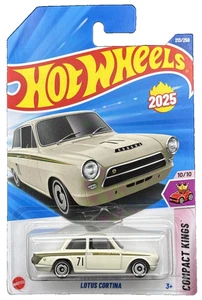 Hot Wheels 2025 HW Compact Kings 10/10 White Lotus Cortina New For 2025 - Picture 1 of 6