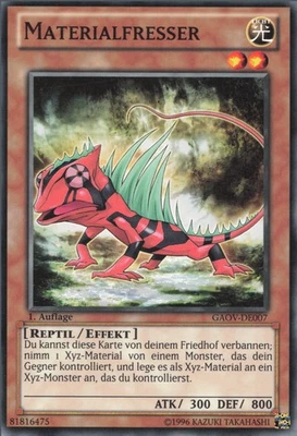 YuGiOh Materialfresser GAOV-DE007 Common EX 1st - Bild 1 von 2