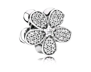 Pandora Dazzling Daisy Flower Pavé Charm S925ale - Picture 1 of 5