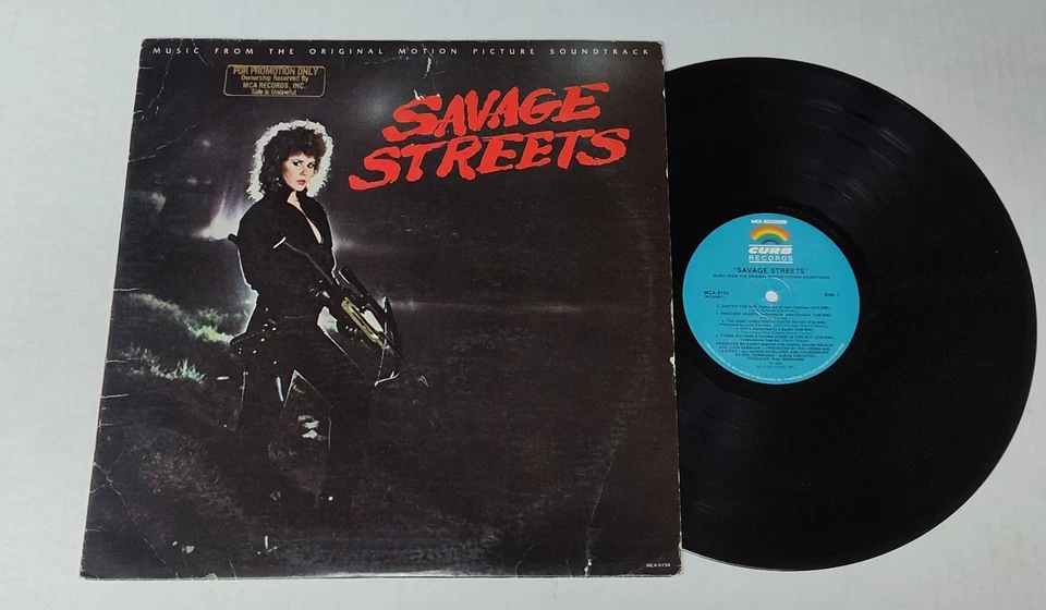 SAVAGE STREETS MUSIC FROM THE ORIGINAL MOTION PICTURE SOUNDTRACK  LINDA BLAIR LP Foto 1 de 1