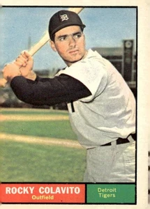 1961 Topps #330 Rocky Colavito Baseballkarte Detroit Tigers TOP - Bild 1 von 2