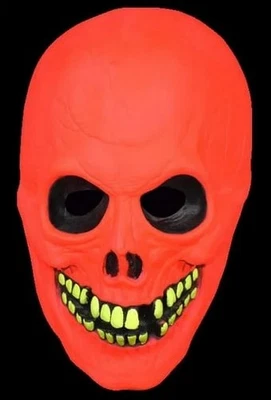 Neon Skull Mask - Don Post - Trick or Treat - Costume Accessory - One Size - Image 1 of 2