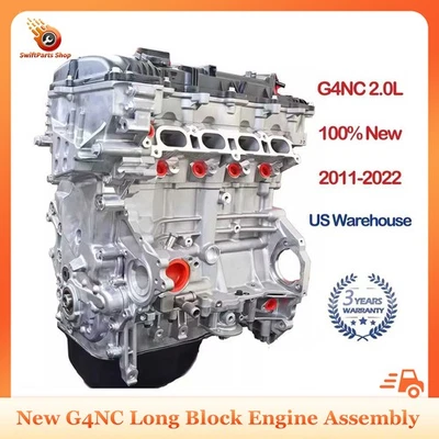 For 11-22 Hyundai Elantra Kia Forte G4NC 2.0 Long Cylinder Block Engine Assembly - Image 1 of 4