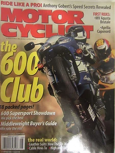 Motorcyclist Magazine August 2001 600 Supersport Showdown Middleweight buyers gu - Picture 1 of 2