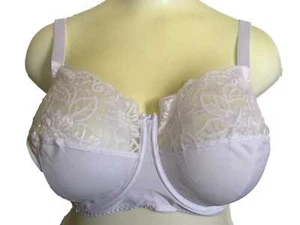 Sujetador Nina Blanco Con Aros Bonito Encaje Top Copas Sin Acolchado Soporte Tallas Grandes - Imagen 1 de 6