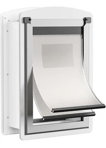 Decormax DMSS100-2S-2W Cat Door – White, Steel Frame, Free Shipping! - Picture 1 of 5
