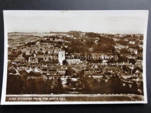 High Wycombe from Tom Birt's Hill (Tom Burt's) showing Football Pitch c1933 RP - Picture 1 of 2