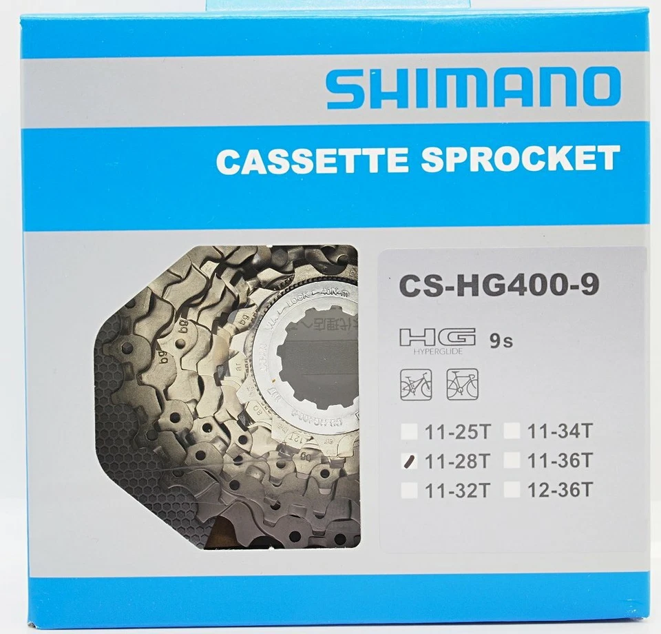 Shimano Hg400 9-speed 11-28t Bicycle Cassette