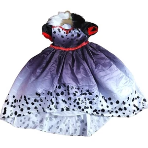 Disney Villians Cruella De Vil 101 Dalmatian Disguise Halloween Costume SZ M 8 - Picture 1 of 4
