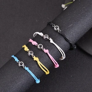 Pendantify Custom Photo Projection Bracelets with Multiple Colored Fabric Link - Picture 1 of 14