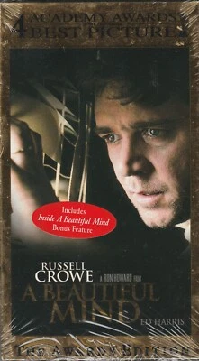 *A BEAUTIFUL MIND* FACTORY SEALED NEW VHS TAPE 2002 RUSSELL CROWE - Image 1 of 2