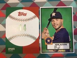 Jose Altuve #14 MVP 1952 Astros 64/99 Made 2015 Topps 52 Tribute Update 5x7 - Bild 1 von 1