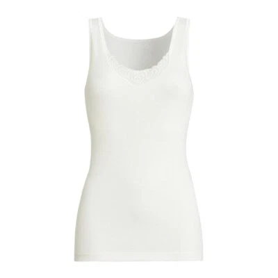 Sangora by Conta Damen Unterhemd Angora/Baumwolle Spitze Achselhemd Wollwäsche - Bild 1 von 4