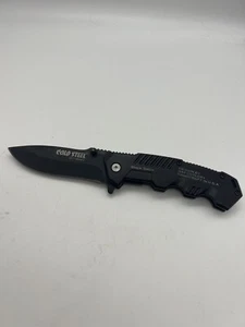 Cold Steel Black Sable 7cr17mov Ray Cutlery Disign Folding Knife - Picture 1 of 6