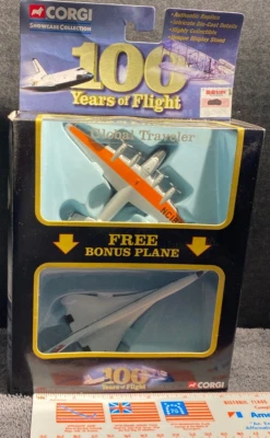 CORGI 100 YEARS OF FLIGHT GLOBAL TRAVELER CONCORDE & BOEING CLIPPER - Image 1 of 4