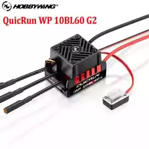 Hobbywing QuicRun WP 10BL60 G2 60A Waterproof Brushless ESC For 1/10 RC Car - Picture 1 of 16