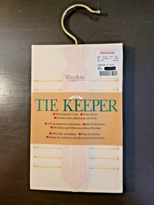 Woodlore 100% Aromatic Cedar Tie Keeper w/ Brass Plated Pegs & Hook (NWD) PSJ - Picture 1 of 4
