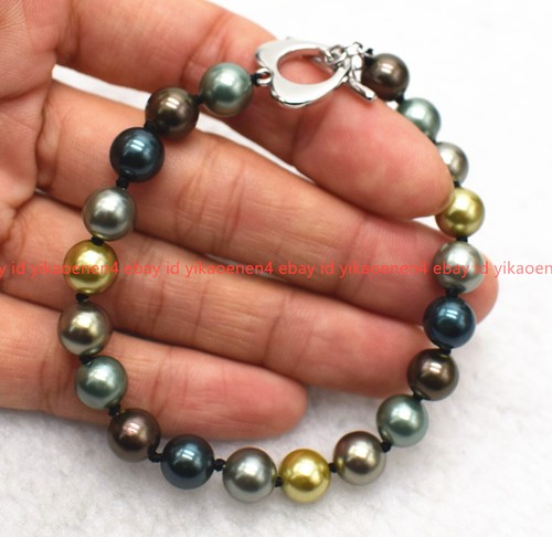 VALENTINO Bracciale Perline Rotonde Pretty Natural 8 10 12mm Conchiglia Multicolore 8 10 12mm 7 9in