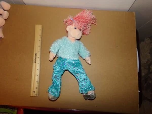 2002 TY Precious Pammy Doll Silver Sparkle Pant Blue Sweater Pink Hair - Picture 1 of 2