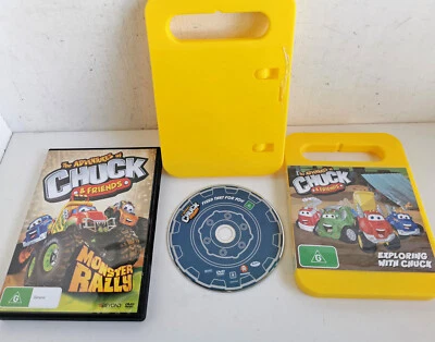 3 x The Adventures of Chuck and Friends DVDs: Monster Rally, Exploring (a909) - image 1 of 4