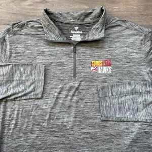 Atlanta Hawks 1/4 Pullover Noches EneBeA Somos Los Hawks Size 2XL XXL Gray NBA - Picture 1 of 8