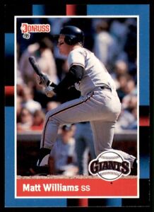 1988 Donruss Matt Williams Rookie San Francisco Giants #628