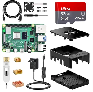 Raspberry Pi 4 Modello B Starter Kit, Rpi Barebone 2GB RAM + ROM32GB, Alimentato - Foto 1 di 12