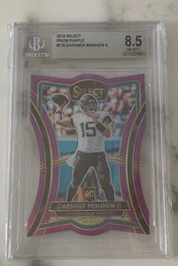 2019 Select #178 Gardner Minshew Rookie Die Cut Purple Prizm /75 BGS 8.5 NM-MT+ - Picture 1 of 5