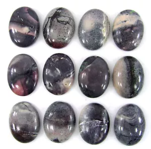 137.25 Ct Natural Porcelain Jasper Gemstone 15x20 mm Cabochon 12 Pcs Lot - 61221 - Picture 1 of 2