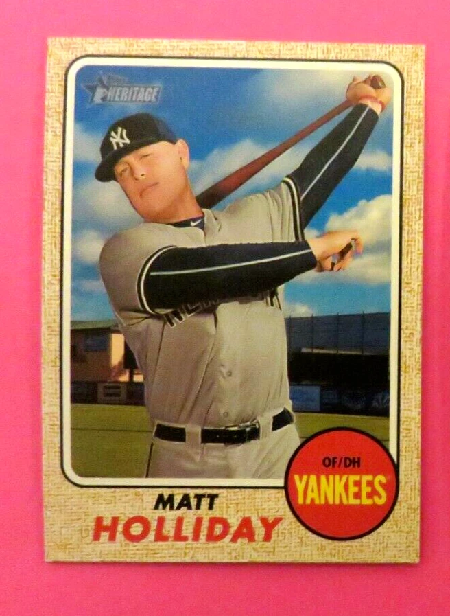 2017 Topps Heritage, New York Yankees - MATT HOLLIDAY - Image 1 of 1